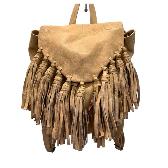 DAY & MOOD | LEATHER BACKPACK FRINGE BACKPACK - Picture 4 of 6